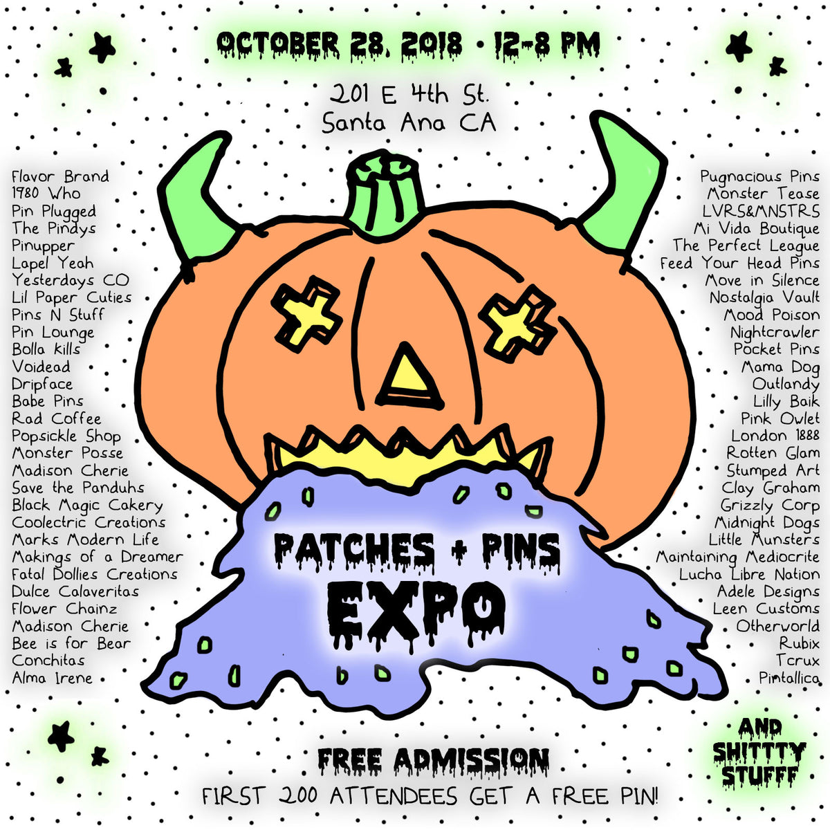 OCTOBER 18, 2018 // PATCHES & PINS EXPO