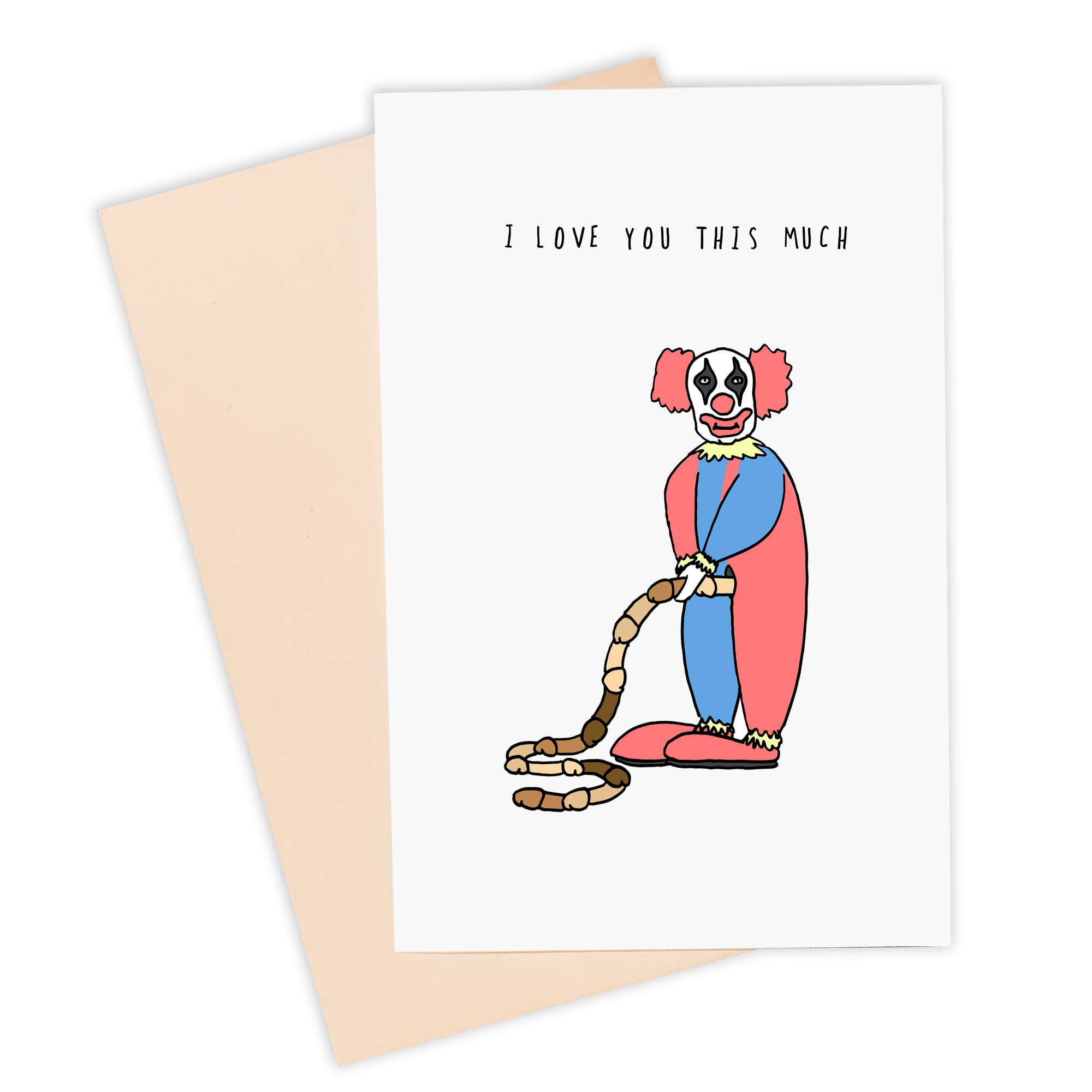 I Love You This Much Clown Card