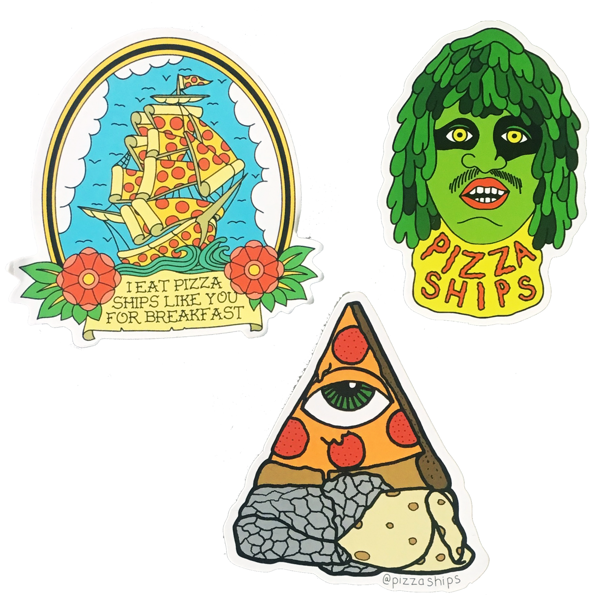Pizza Ships Sticker Pack