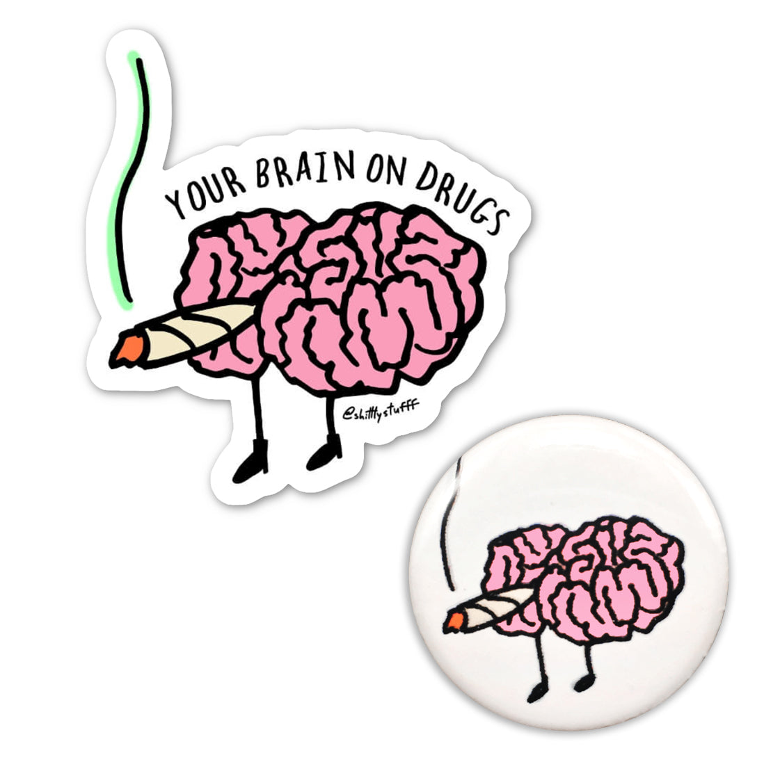 Your Brain on Dr*gs Sticker