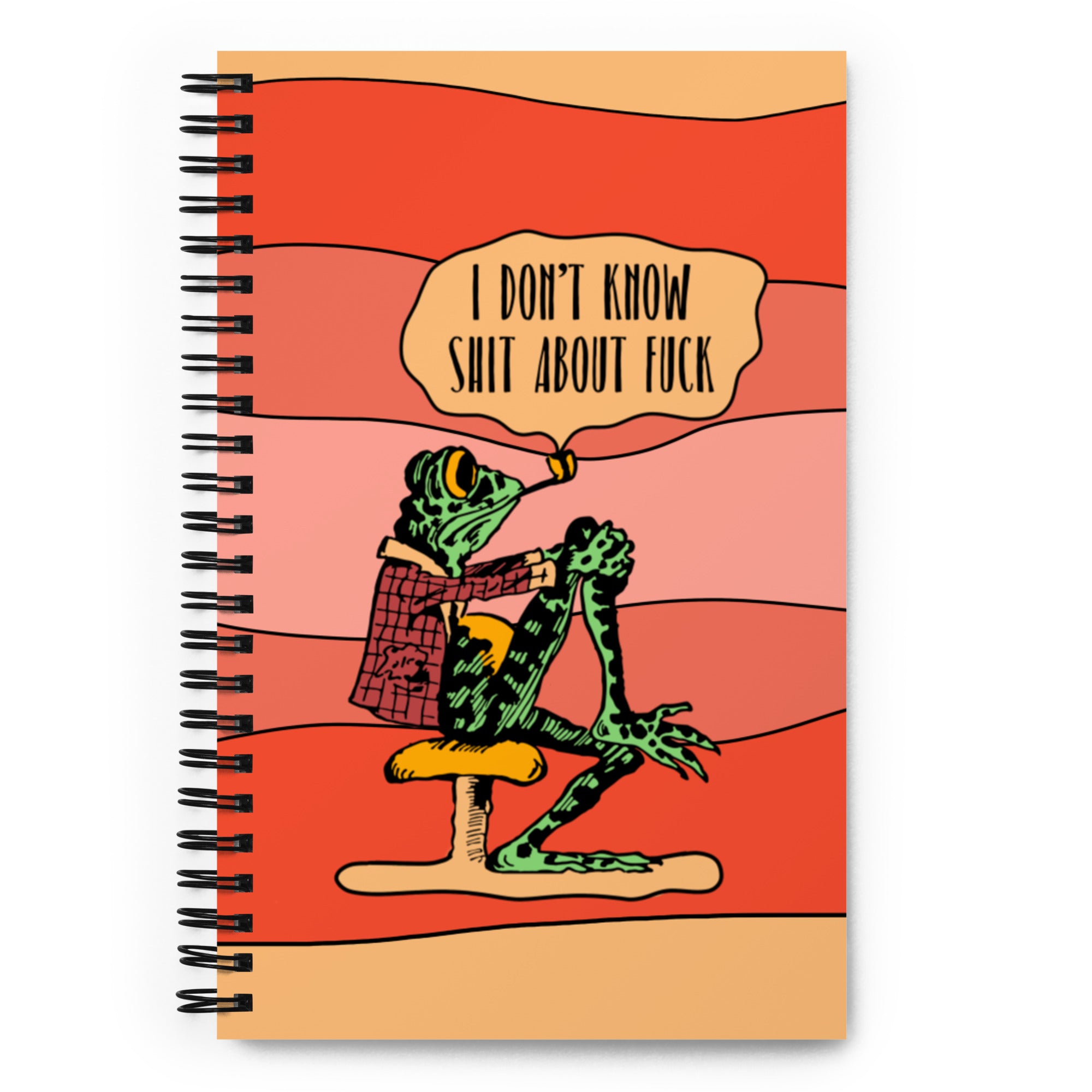 I Don't Know Frog Notebook
