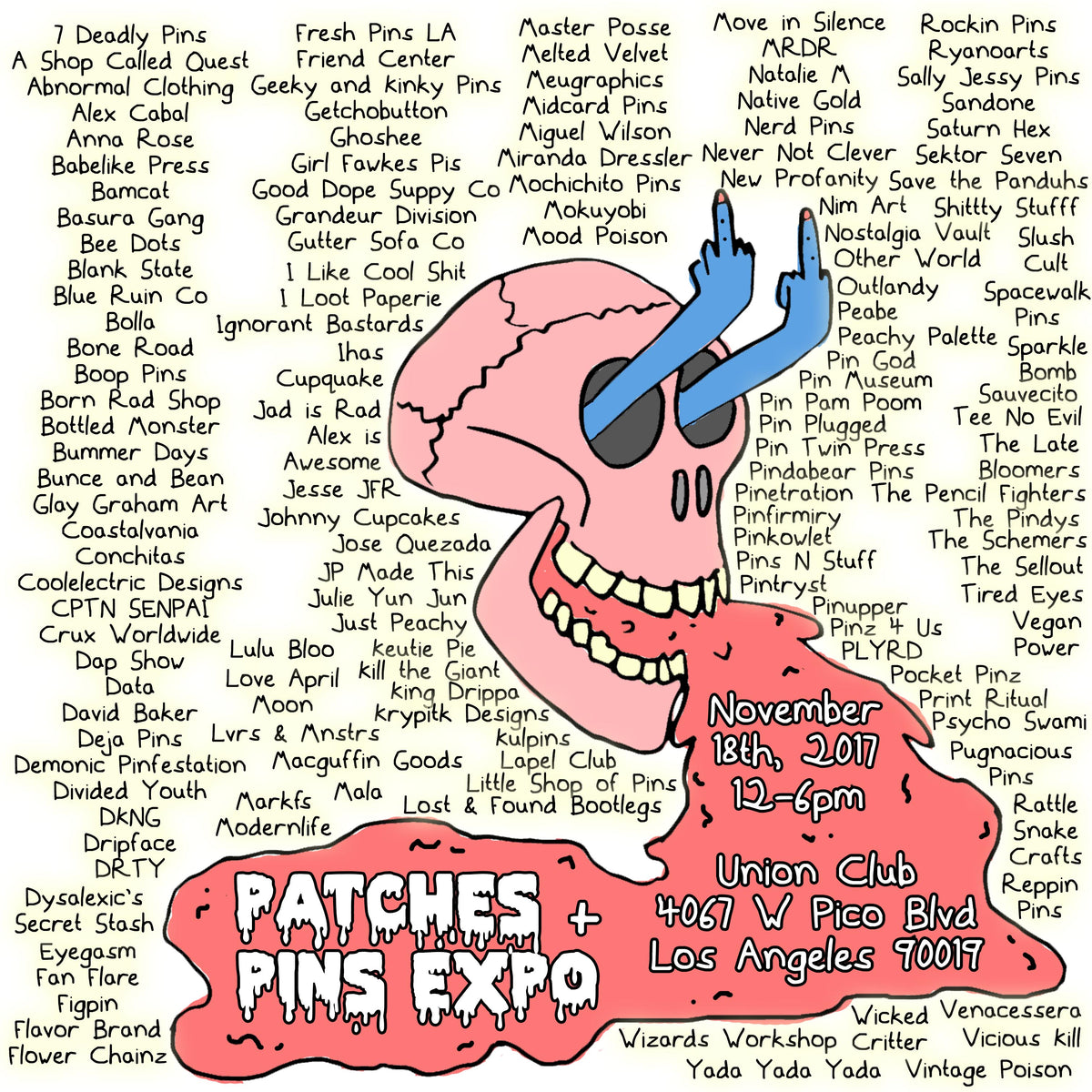 NOV 18, 2017 // PATCHES + PINS EXPO