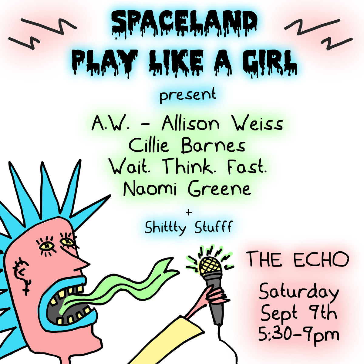 SEPTEMBER 9, 2017 // SPACELAND + PLAY LIKE A GIRL