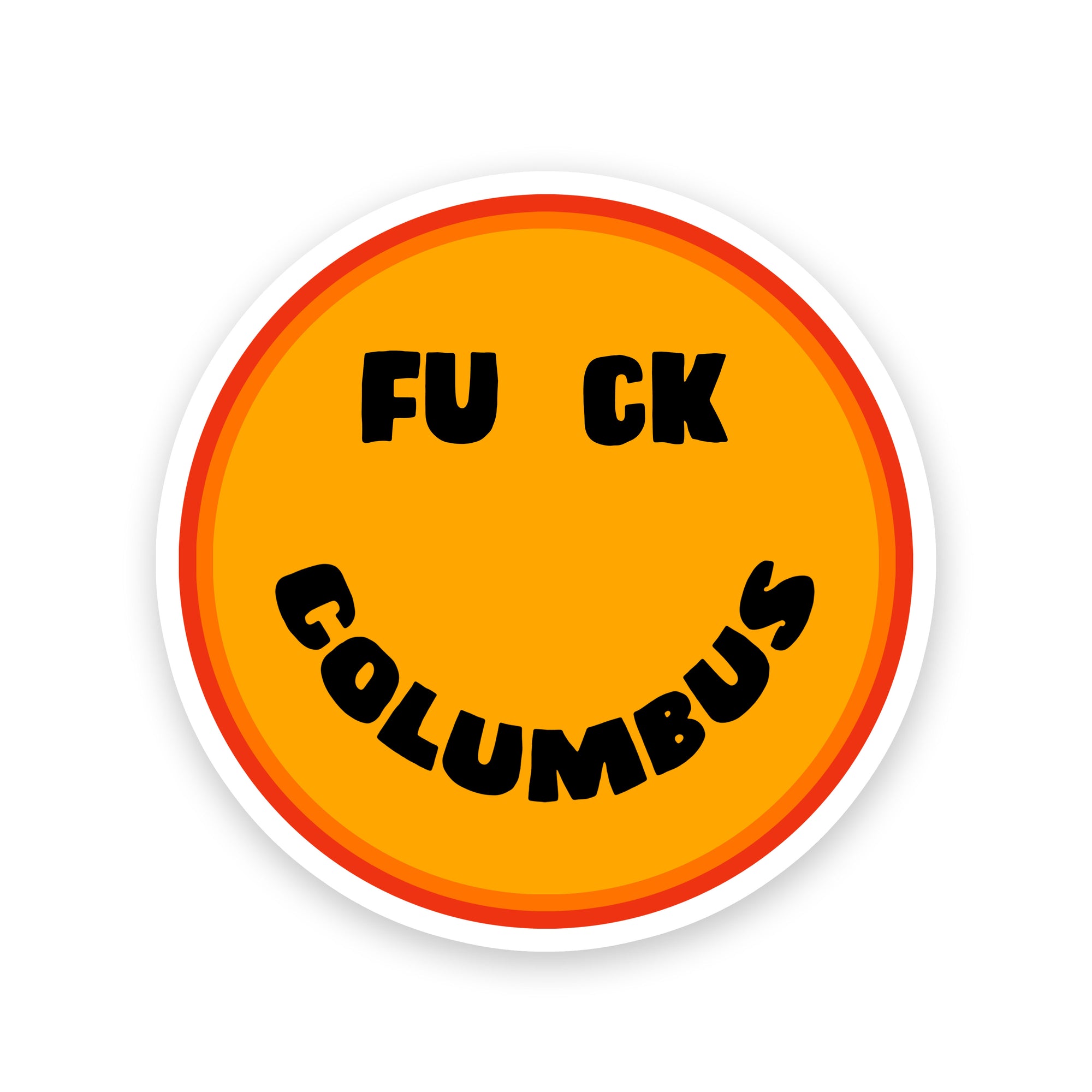 F Columbus Sticker