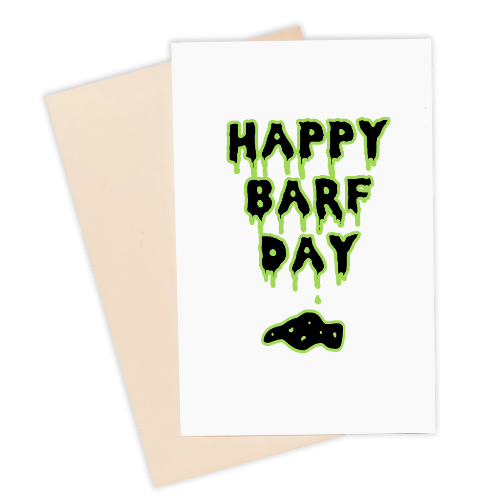 Happy Barfday Card