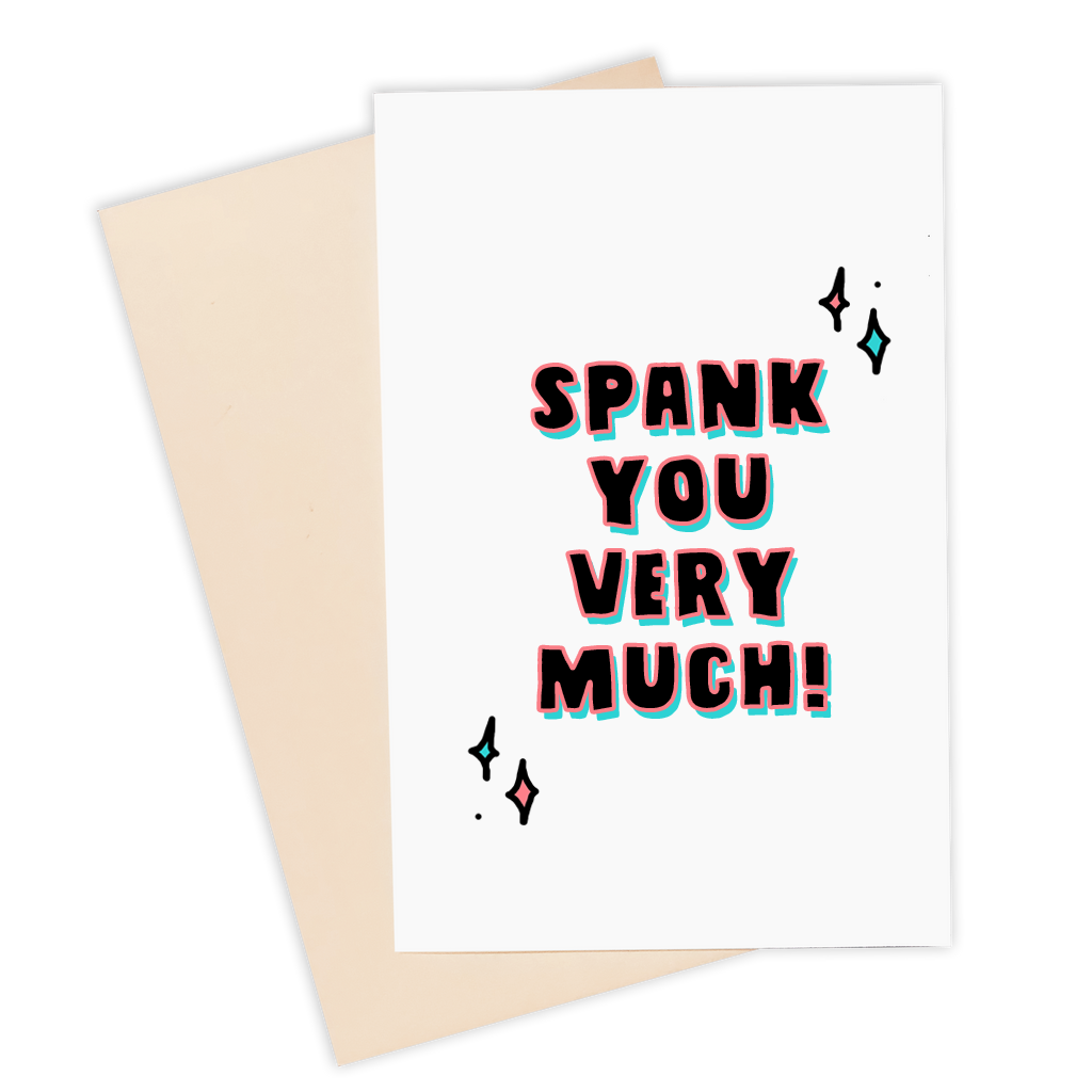 Spank You Very Much Card