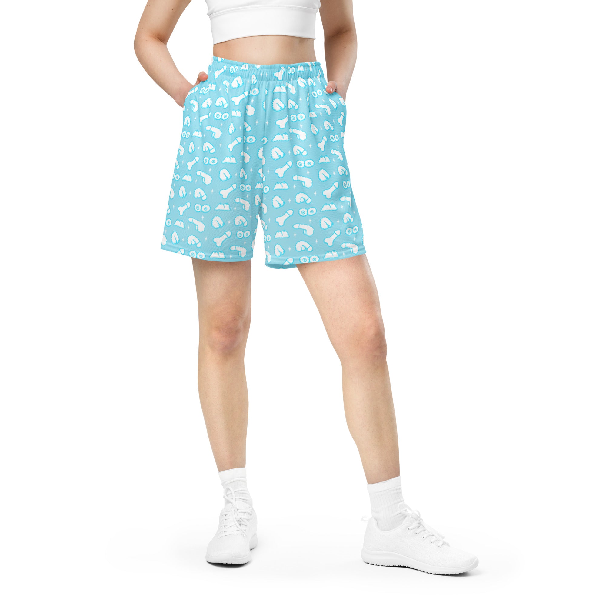 Lillias Right | Cloudy Day Unisex Mesh Shorts