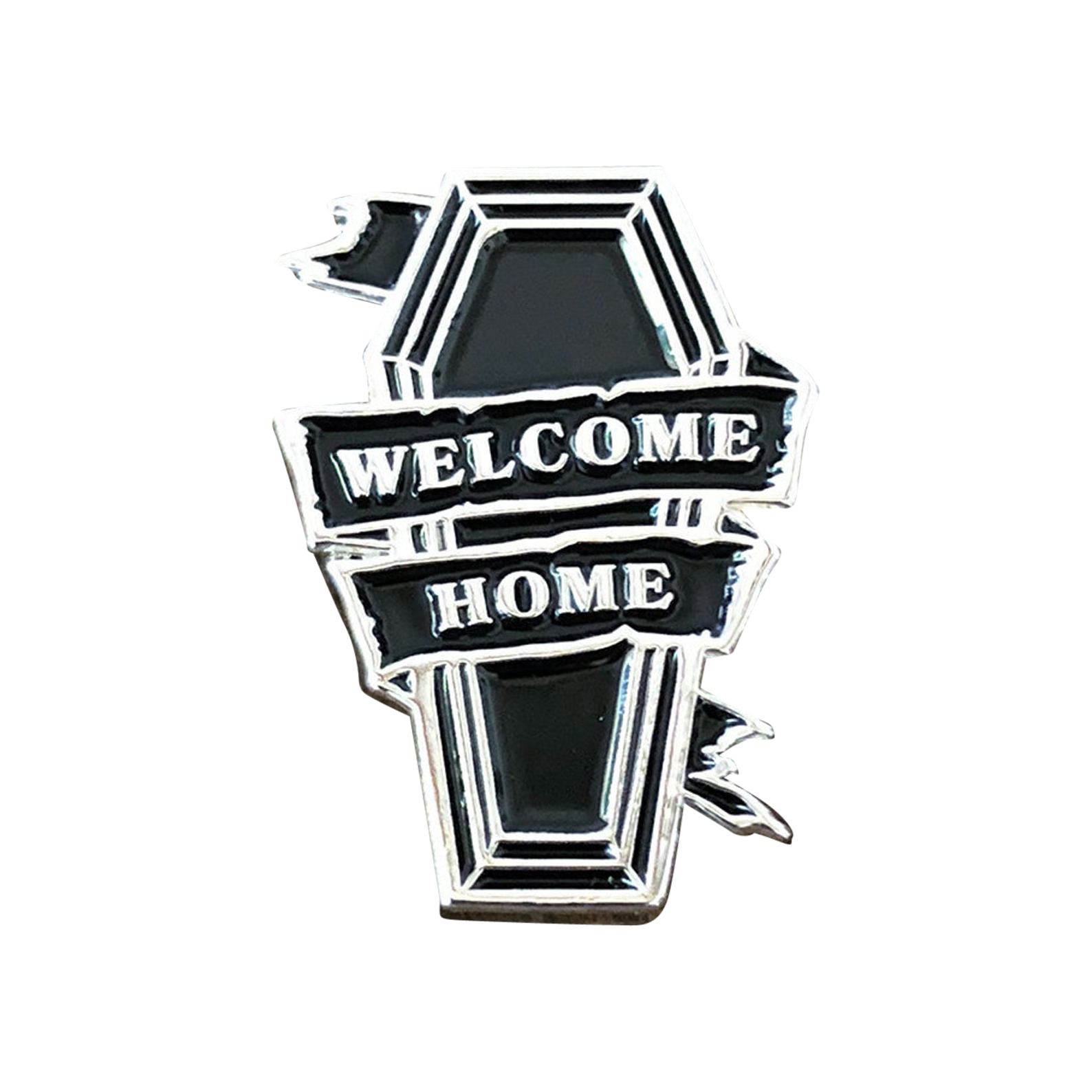 Welcome Home Coffin Pin