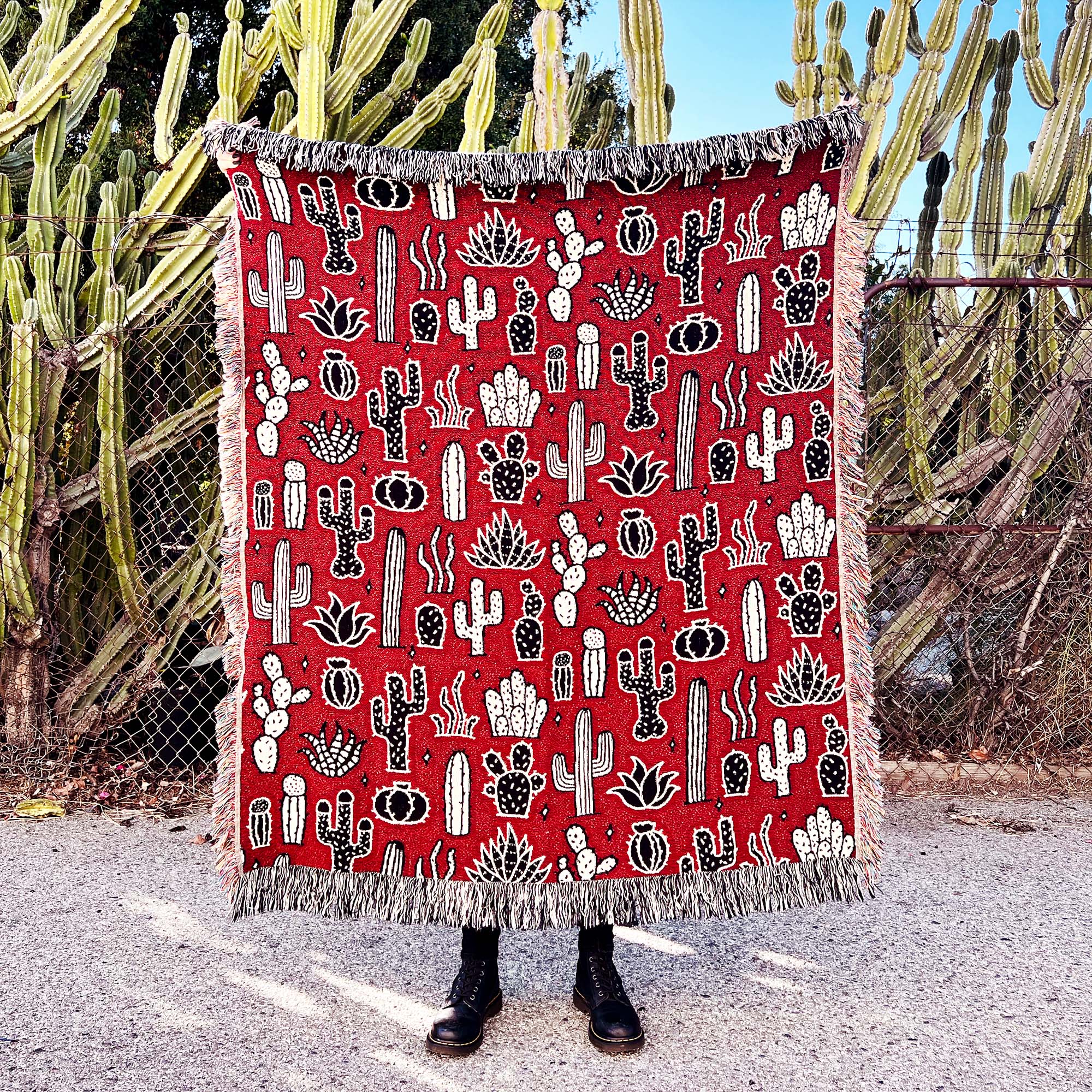 Cacti Woven Blanket