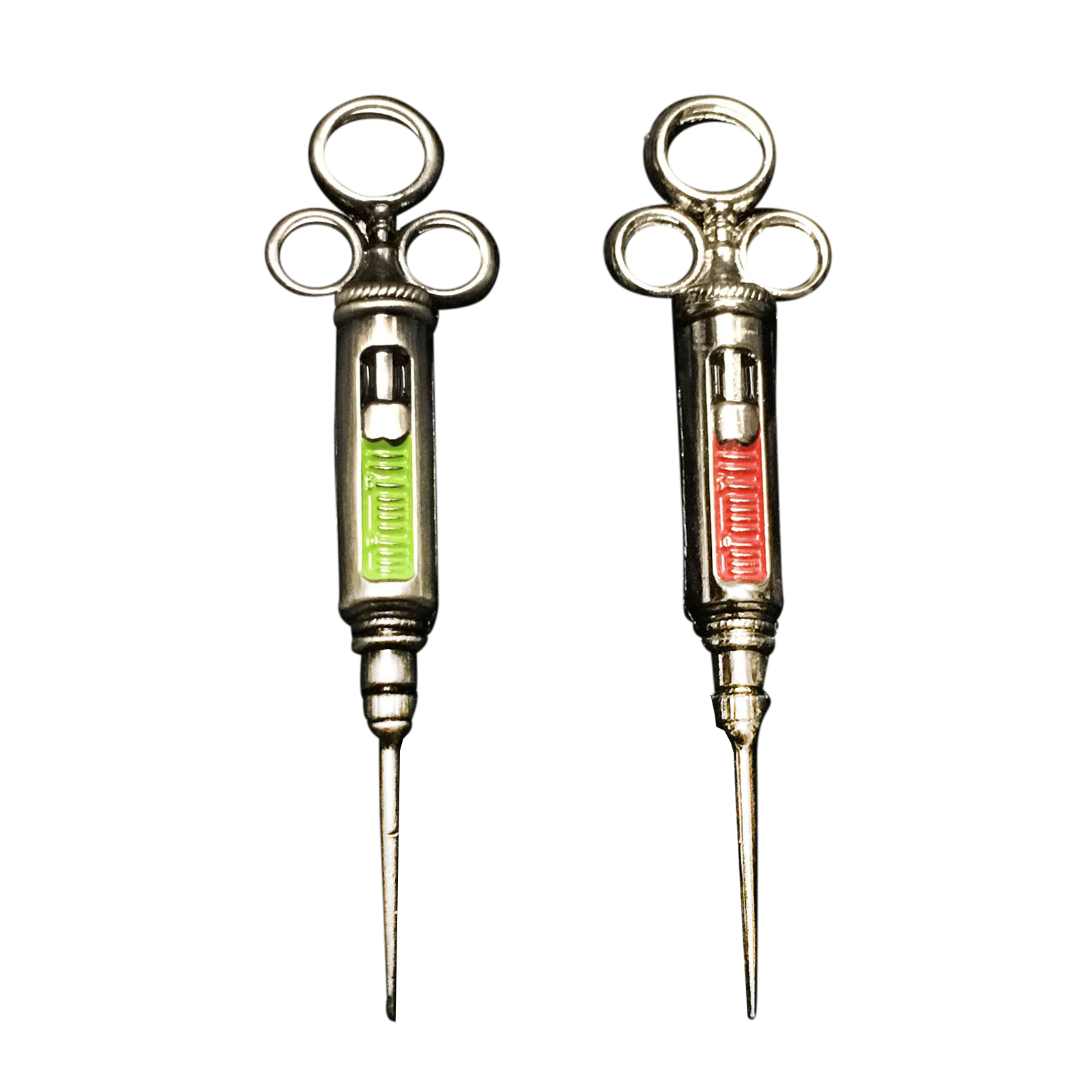 3D Vintage Syringe Pin (Glows in the dark!)