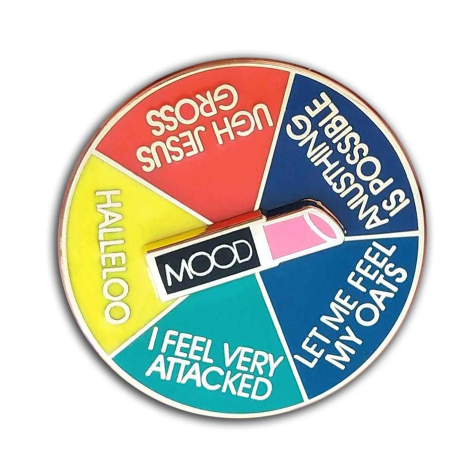 Mood Spinner Pin (It Moves!)