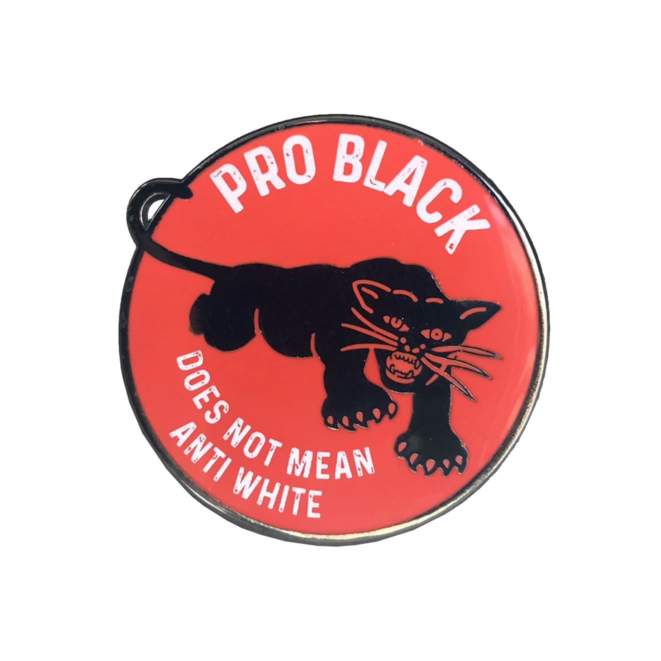 Pro Black Does Not Mean Anti White Pin