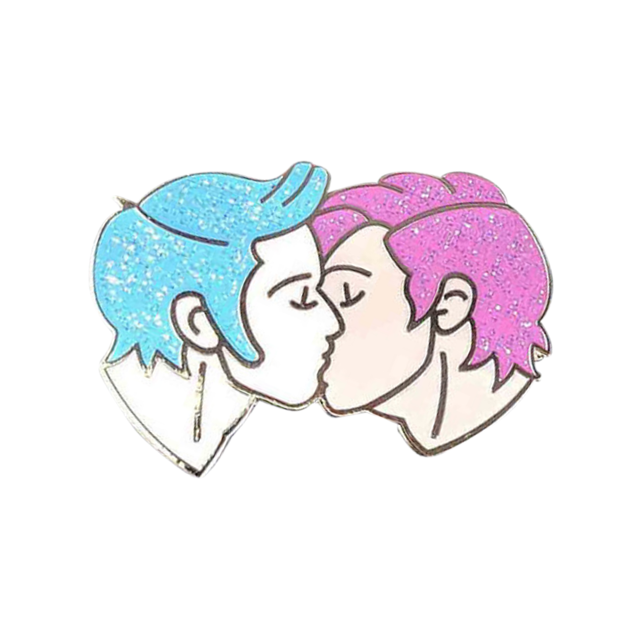 Kissing Boys Pin