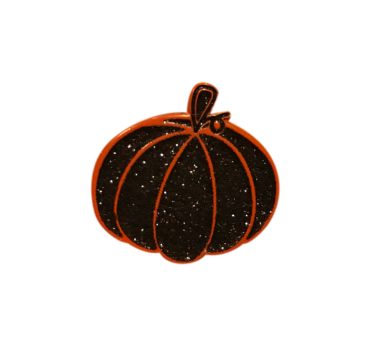 Black Pumpkin Pin