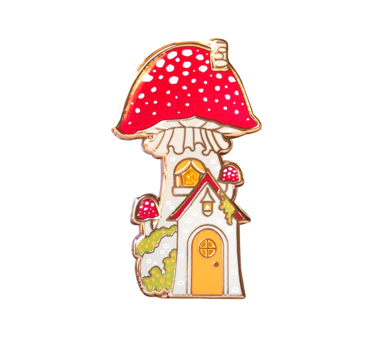 Mushroom House Pin