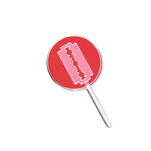 Razor Blade Lollipop Pin