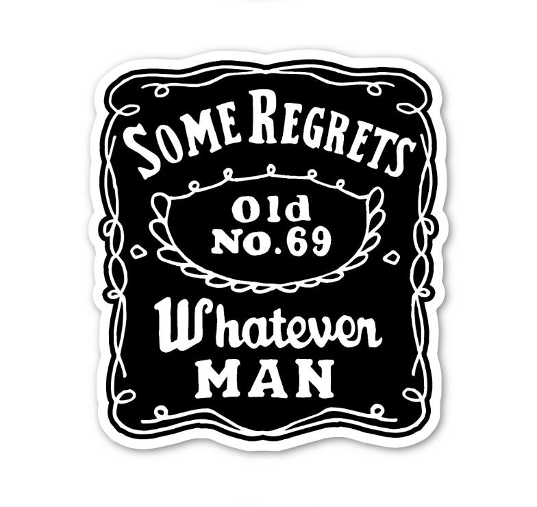 Some Regrets Whiskey Label Flair Pack