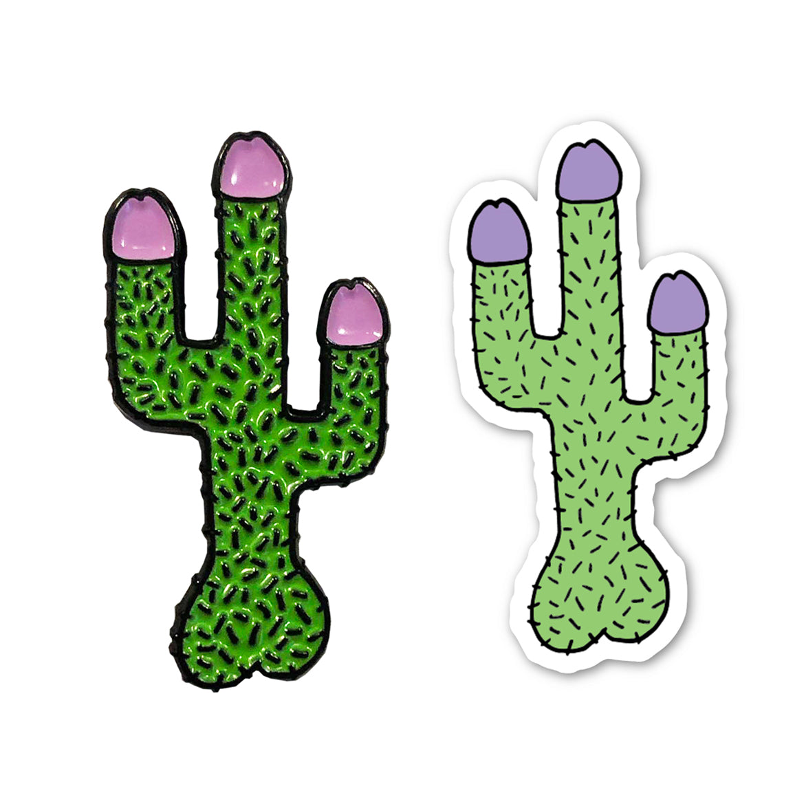 Funny Cactus Pin