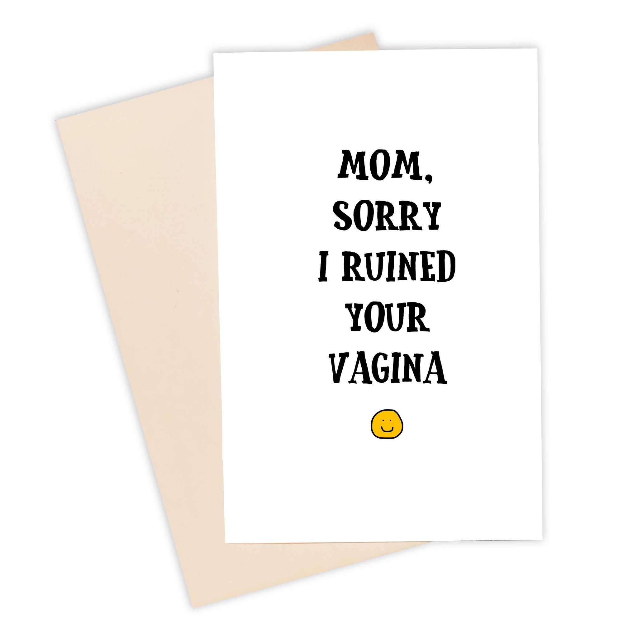 Sorry Mom Card