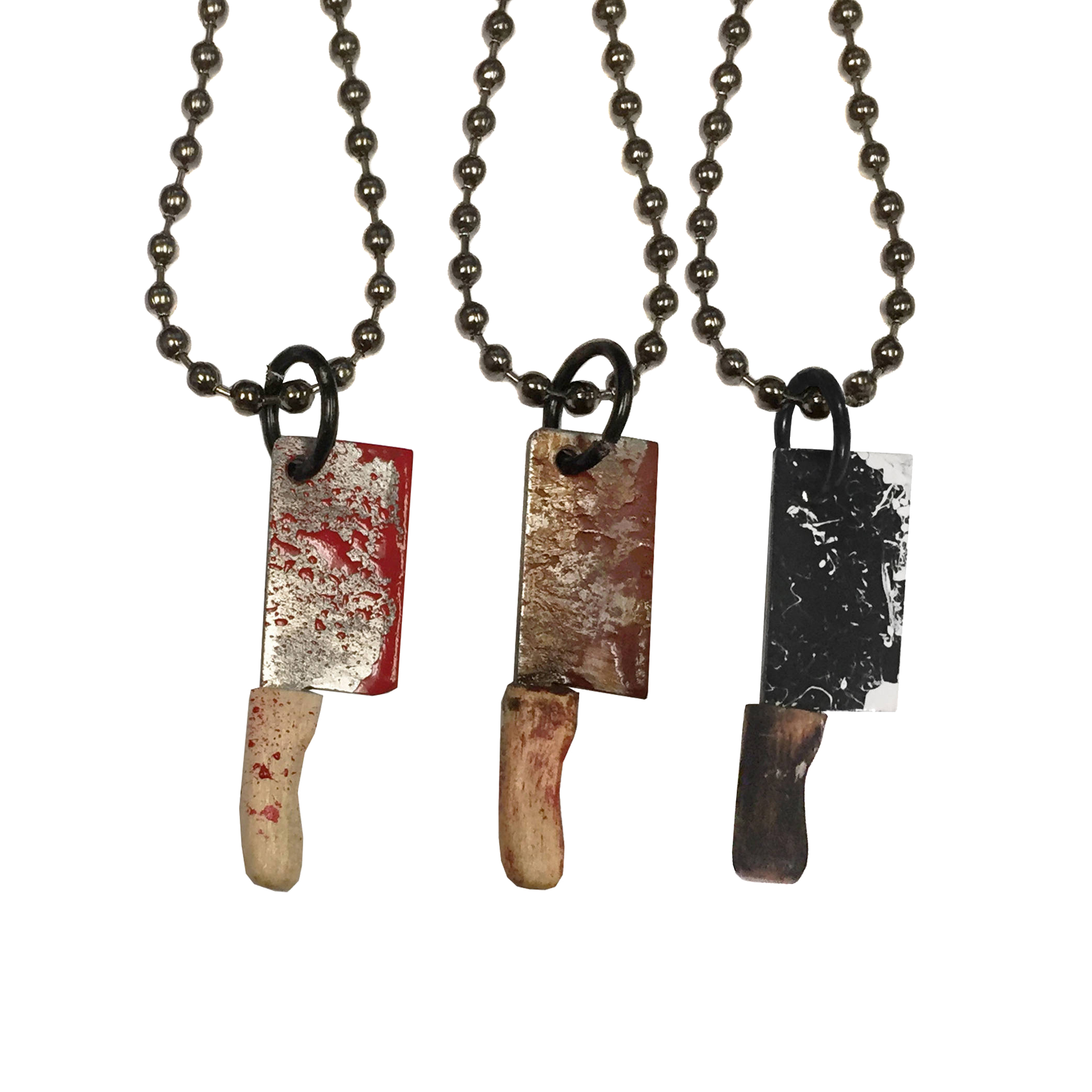 Bloody Butcher Cleaver Necklace