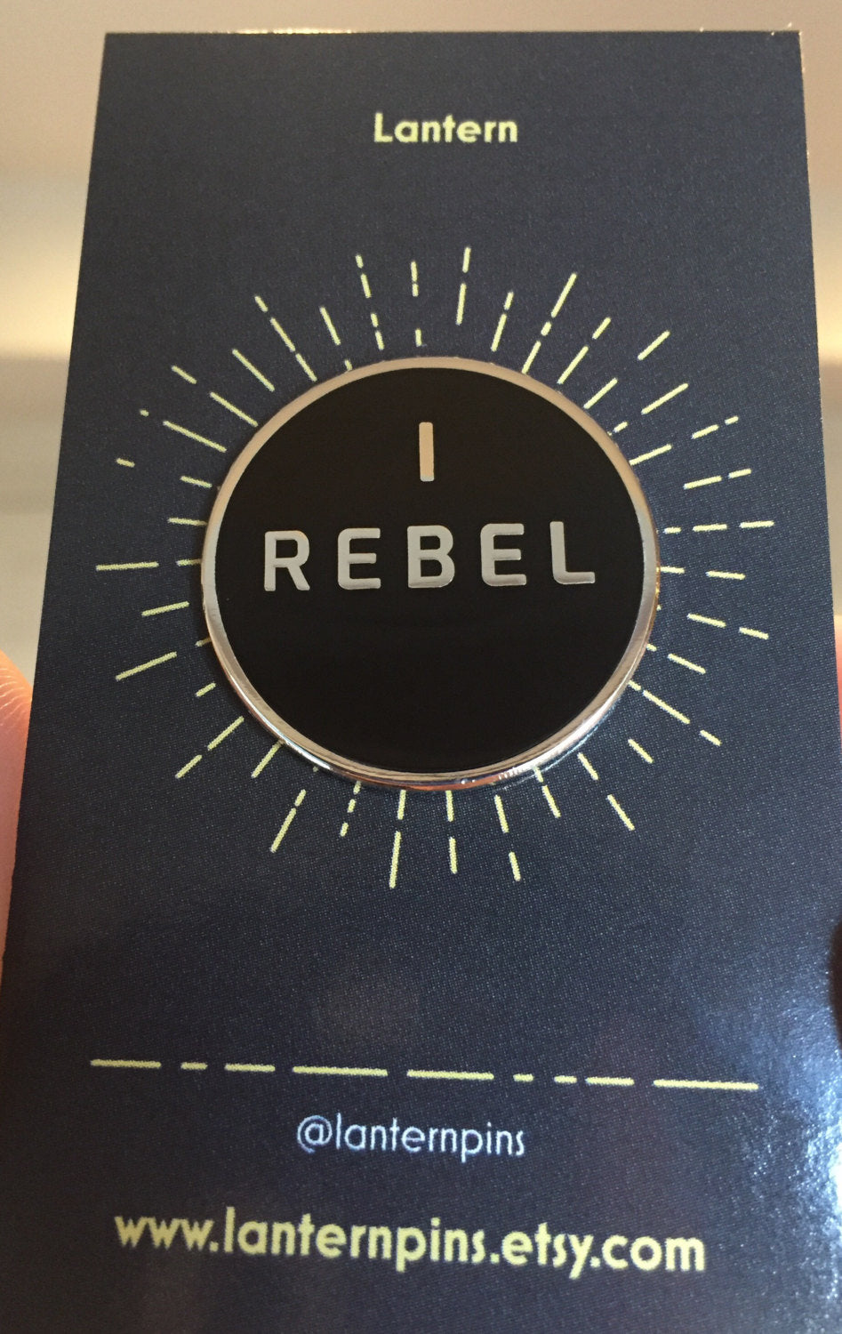 I Rebel Pin