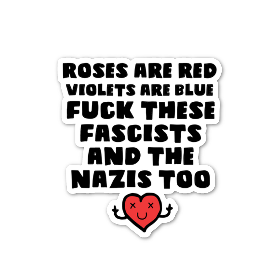 Roses Are Red Sticker