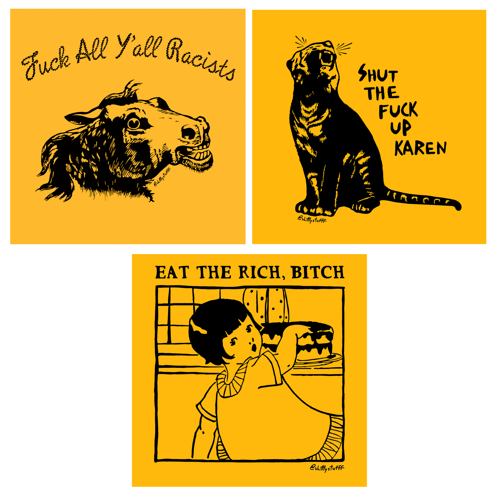Shittty Protest Sticker Pack
