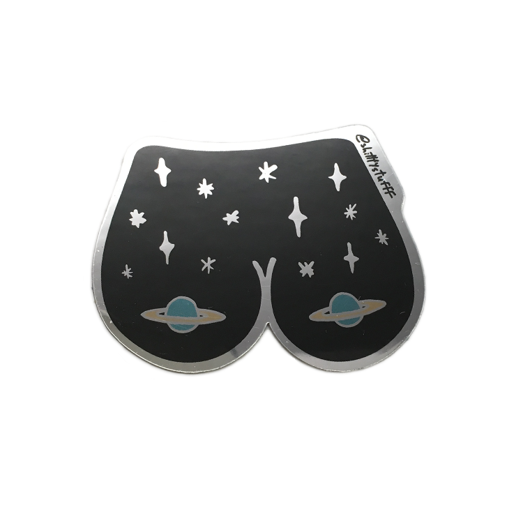Space Boobs Holographic Sticker